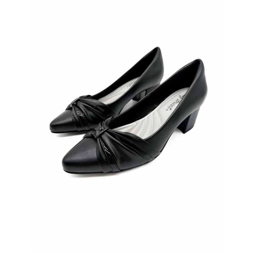 Easy Street Millie Comfort Block Heel Dress Pumps Black 6N Narrow NEW